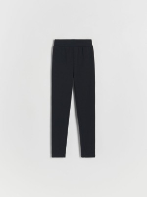 Reserved Baumwoll Rich Leggings Hosen Mädchen Schwarz | ALF-578623