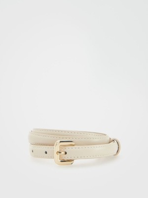 Reserved Beltdecorative Schnallen Gürtel Damen Weiß | JYS-217098