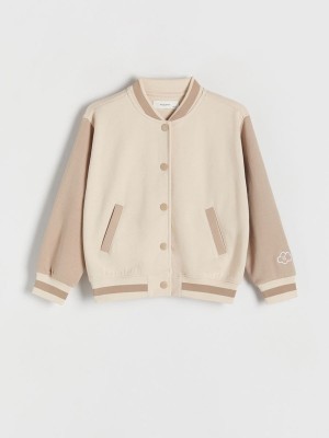 Reserved Bomber Sweatshirts Mädchen Beige | HZD-536192