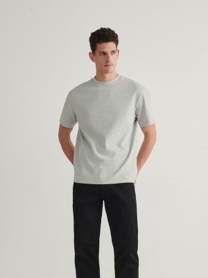 Reserved Boxy T-shirts Herren Hellgrau | CQV-083296