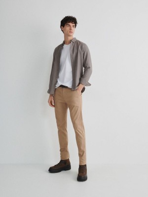 Reserved Chino Slim Fit Hosen Herren Beige | XJO-103259