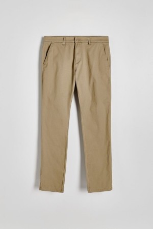 Reserved Chino Slim Fit Hosen Herren Beige | MYI-740239