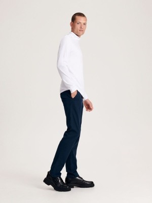 Reserved Chino Slim Fit Hosen Herren Navy | LPO-689325