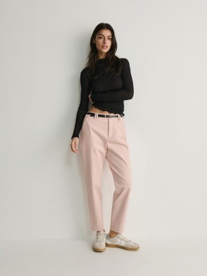 Reserved Chino With Hosen Damen Rosa | SAX-043795