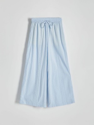 Reserved Culotte Hosen Damen Blau | TQH-471063