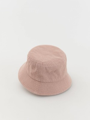 Reserved Denim Bucket Hüte Mädchen Rosa | HTS-354078