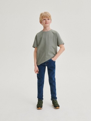 Reserved Elastic Slim Jeans Jungen Navy | IUR-134690