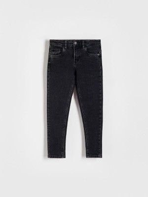 Reserved Elastic Slim Jeans Jungen Schwarz | GNI-249531