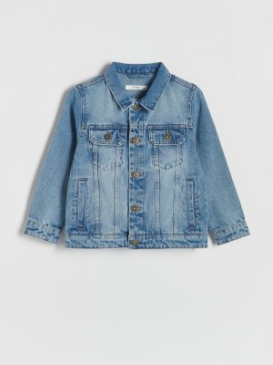 Reserved Faded Denim Jacken Jungen Blau | XVF-286495