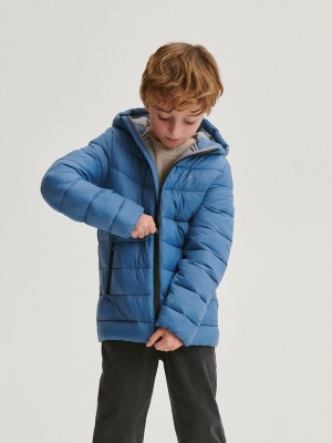 Reserved Gesteppt Jacken Jungen Grau Blau | QVF-537849