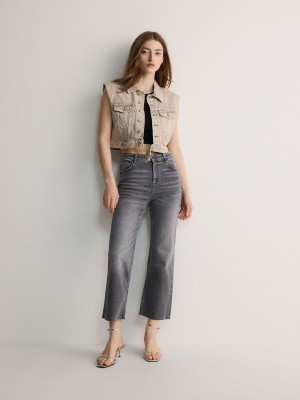 Reserved Kick Flare Jeans Damen Grau | YCA-095284