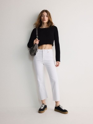 Reserved Kick Flare Jeans Damen Weiß | OJI-503182