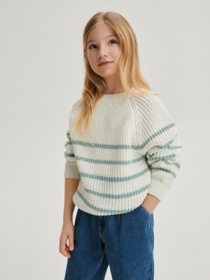 Reserved Klassische Design Stripe Pullover Mädchen Mehrfarbig | SYA-236948