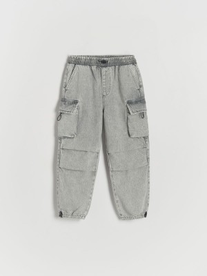 Reserved Klassische Jeans Jungen Hellgrau | TUR-567102