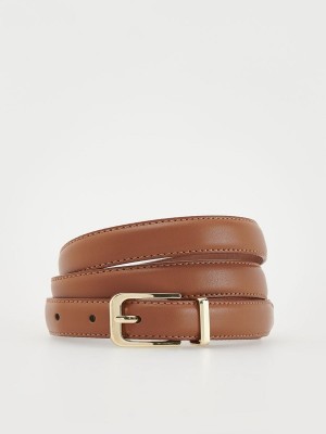 Reserved Leatherbuckle Gürtel Damen Braun | KTY-780912