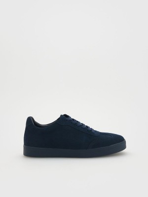 Reserved Leder Rich Schuhe Herren Navy | HSG-049871