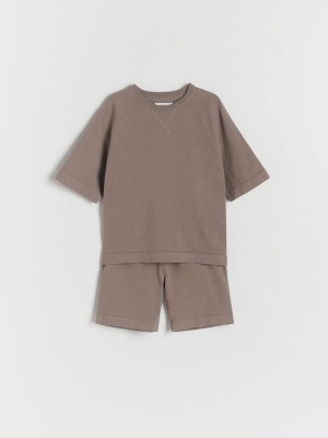 Reserved Oversized Set Pullover Jungen Beige | RDM-674915