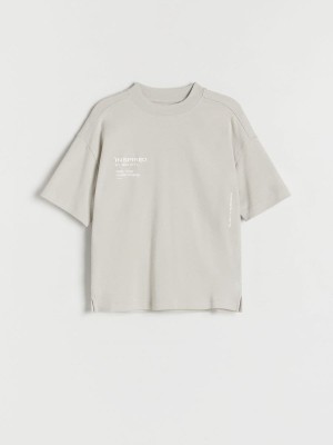 Reserved Oversized T-shirts Jungen Hellgrau | IRN-935210