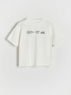 Reserved Oversized T-shirts Jungen Weiß | LGB-189560