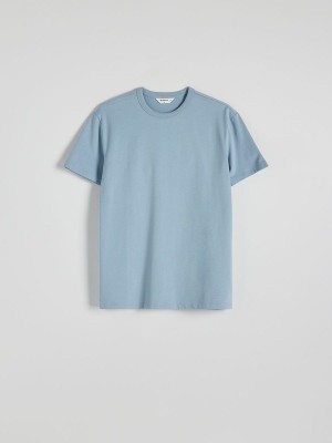 Reserved Plain Boxy T-shirts Herren Blau | EOP-029643