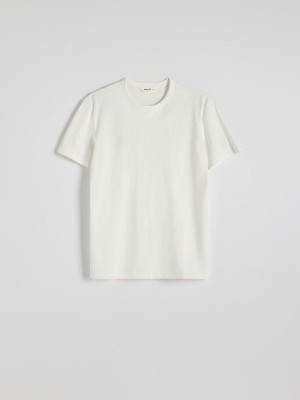 Reserved Plain Boxy T-shirts Herren Weiß | RHN-018546