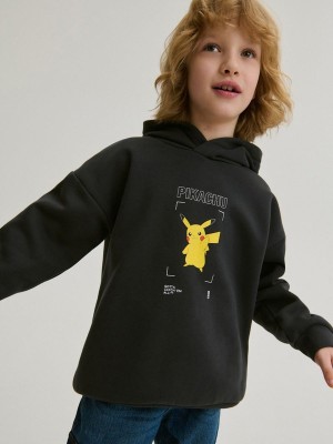 Reserved Pokémon Oversized Pullover Jungen Dunkelgrau | TLP-093461