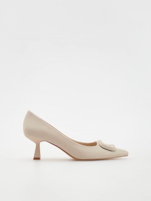 Reserved Pumps Hohe Schuhe Damen Beige | HNX-976250