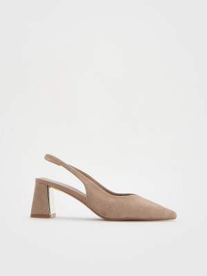 Reserved Pumpsopen Hohe Schuhe Damen Beige | YTS-126354