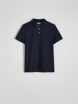 Reserved Regular Fit Polo Shirts Herren Navy | TWC-819435