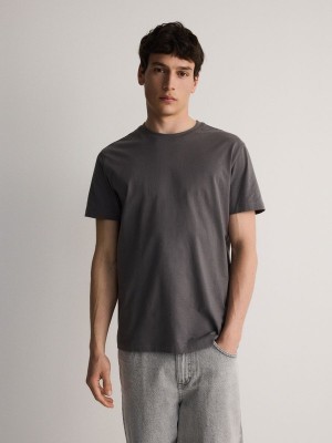 Reserved Regular Fit T-shirts Herren Dunkelgrau | LYX-104537