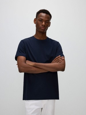 Reserved Regular Fit T-shirts Herren Navy | BFQ-510627