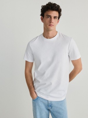 Reserved Regular Fit T-shirts Herren Weiß | SXH-273051