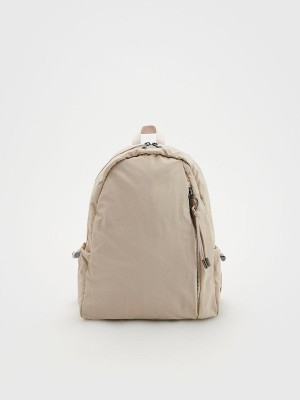 Reserved Rucksack Taschen Damen Beige | VAJ-935281