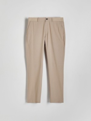 Reserved Slim Hosen Herren Beige | HKU-034275