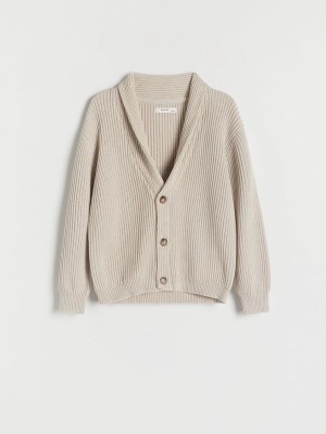 Reserved Structural Cardigan Pullover Jungen Beige | RJH-245036