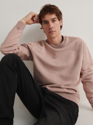 Reserved Sweatwash Effect Sweatshirts Herren Lila | CDG-214780