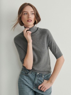 Reserved Turtleneck Hemd Damen Grau | VRP-067158