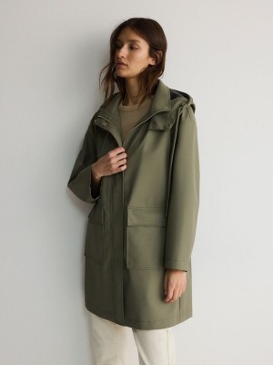 Reserved Wasserdichte Parka Jacken Damen Grün | HRO-760325