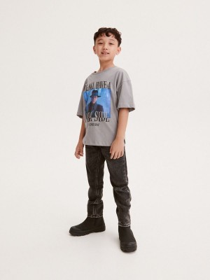 Reserved Wednesday T-shirts Jungen Dunkelgrau | RWO-175832