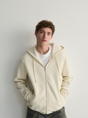 Reserved Zip Up Sweatshirts Herren Weiß | JUK-416328