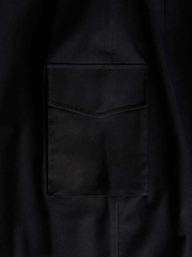 Reserved Asymmetrical Front Detail Röcke Damen Schwarz | SEM-560289