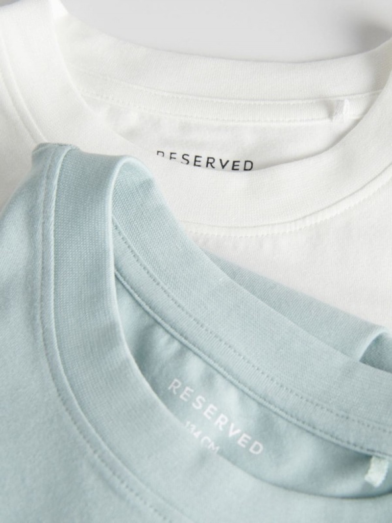 Reserved Basic Baumwoll Rich T-shirts Mädchen Weiß | ZQJ-579263