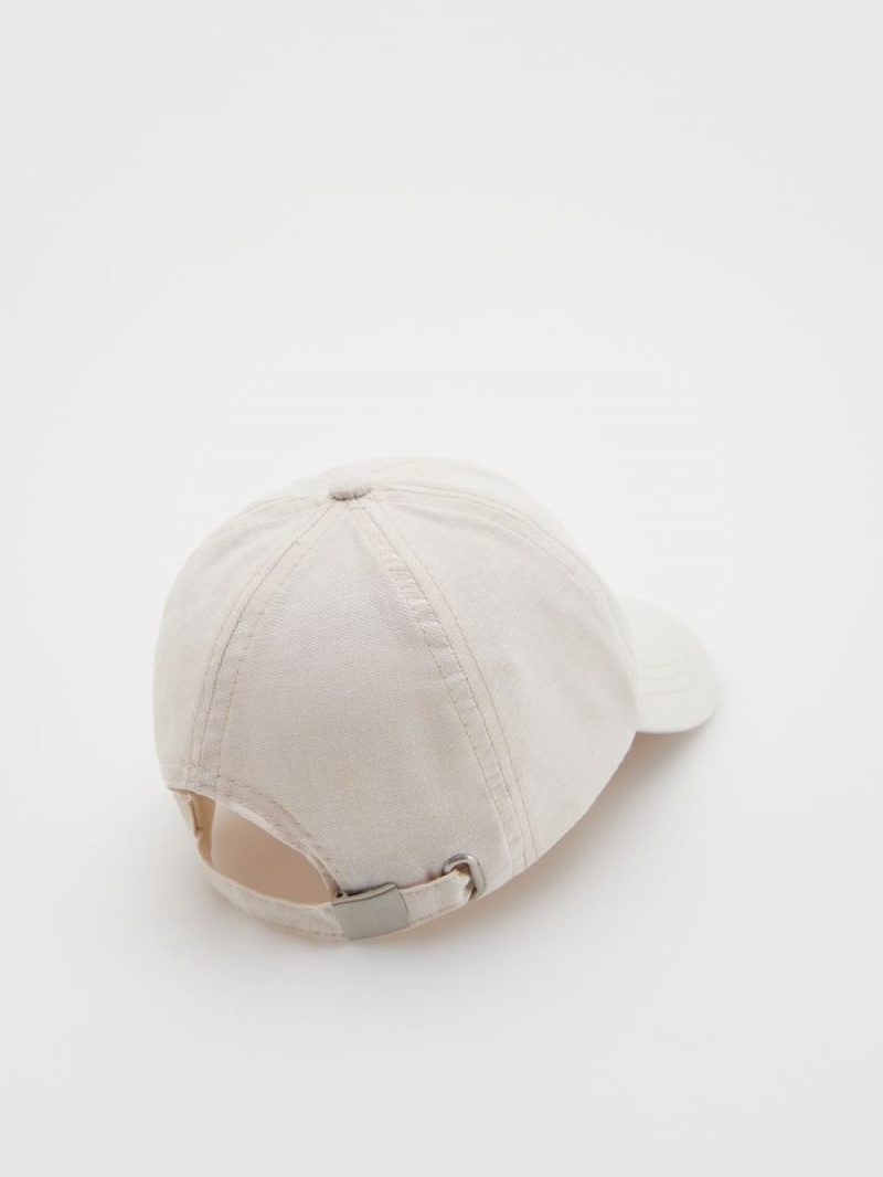 Reserved Baumwoll Baseball Kappen Mädchen Beige | FMC-279615