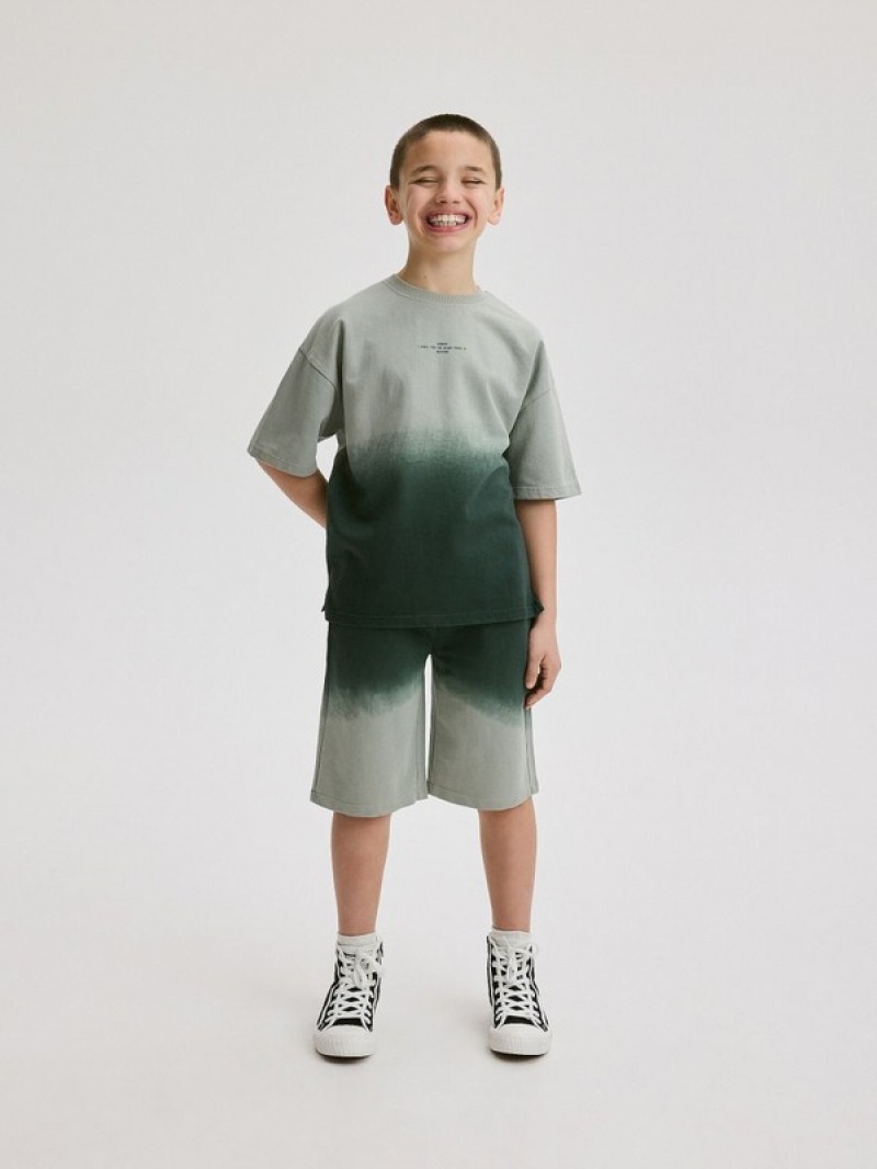 Reserved Baumwoll Rich Set T-shirts Jungen Dunkelgrün | ZYC-167902