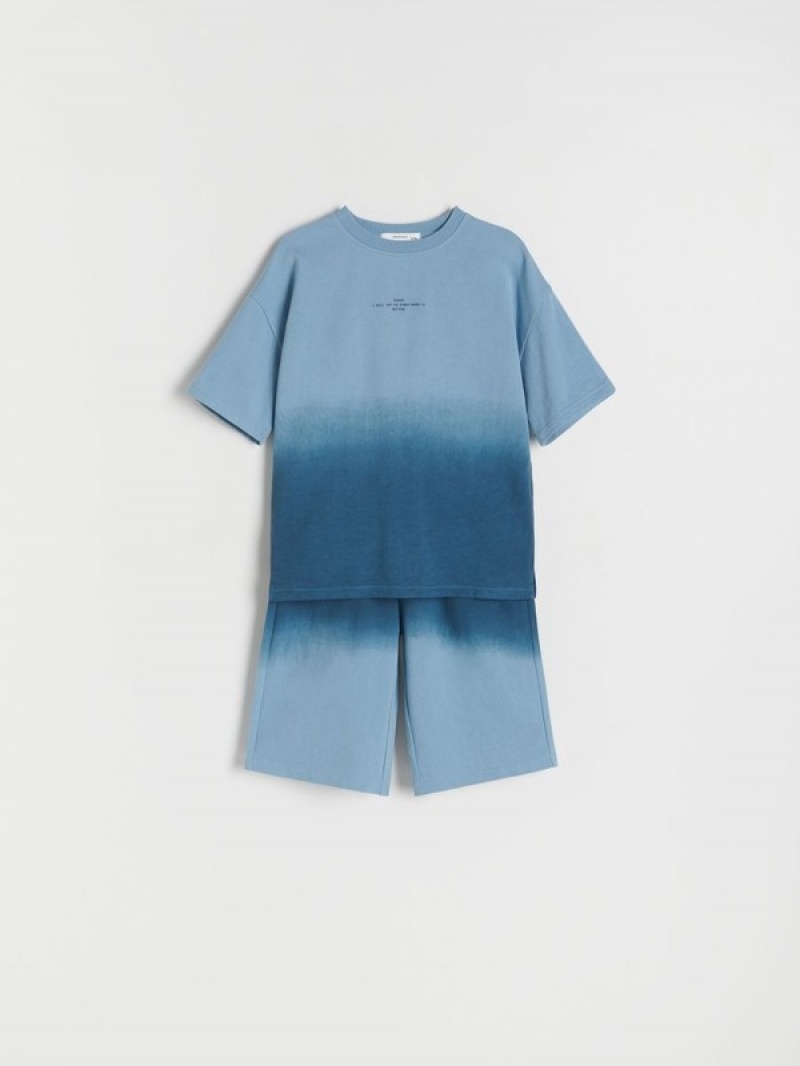 Reserved Baumwoll Rich Set T-shirts Jungen Blau | GOJ-907653