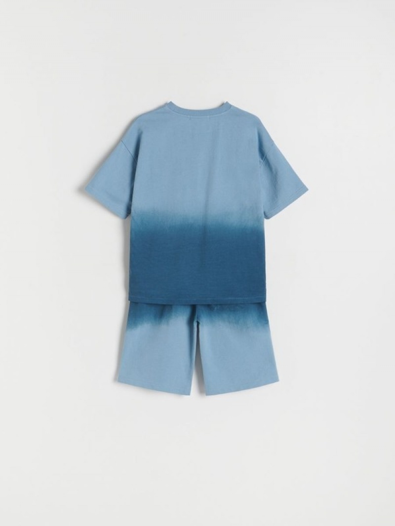 Reserved Baumwoll Rich Set T-shirts Jungen Blau | GOJ-907653