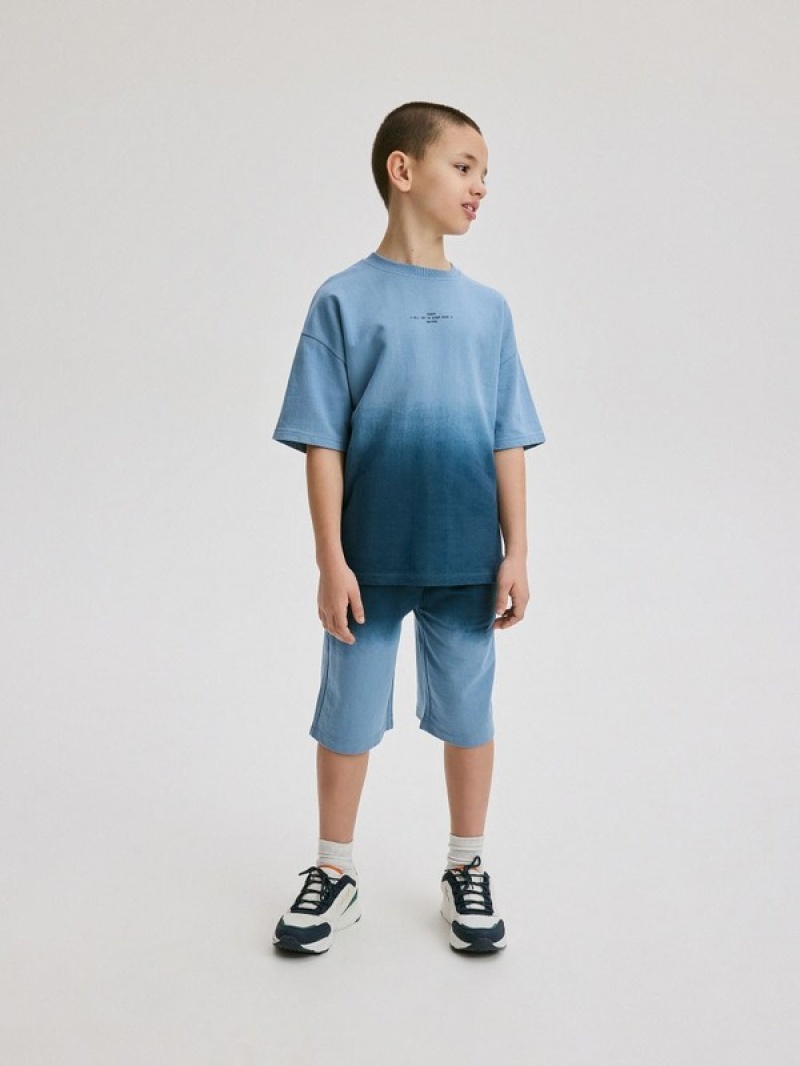 Reserved Baumwoll Rich Set T-shirts Jungen Blau | GOJ-907653