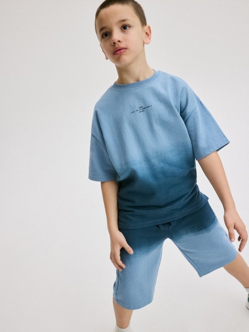 Reserved Baumwoll Rich Set T-shirts Jungen Blau | GOJ-907653