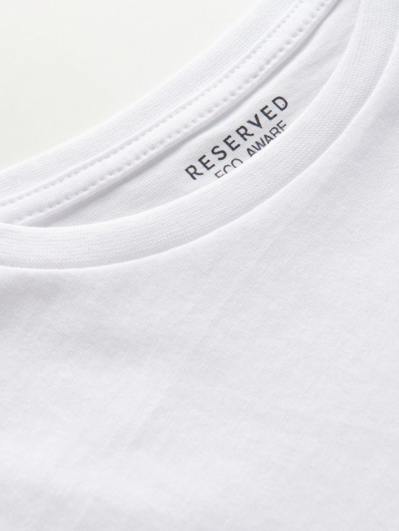 Reserved Baumwoll T-shirts Jungen Weiß | DTI-148572