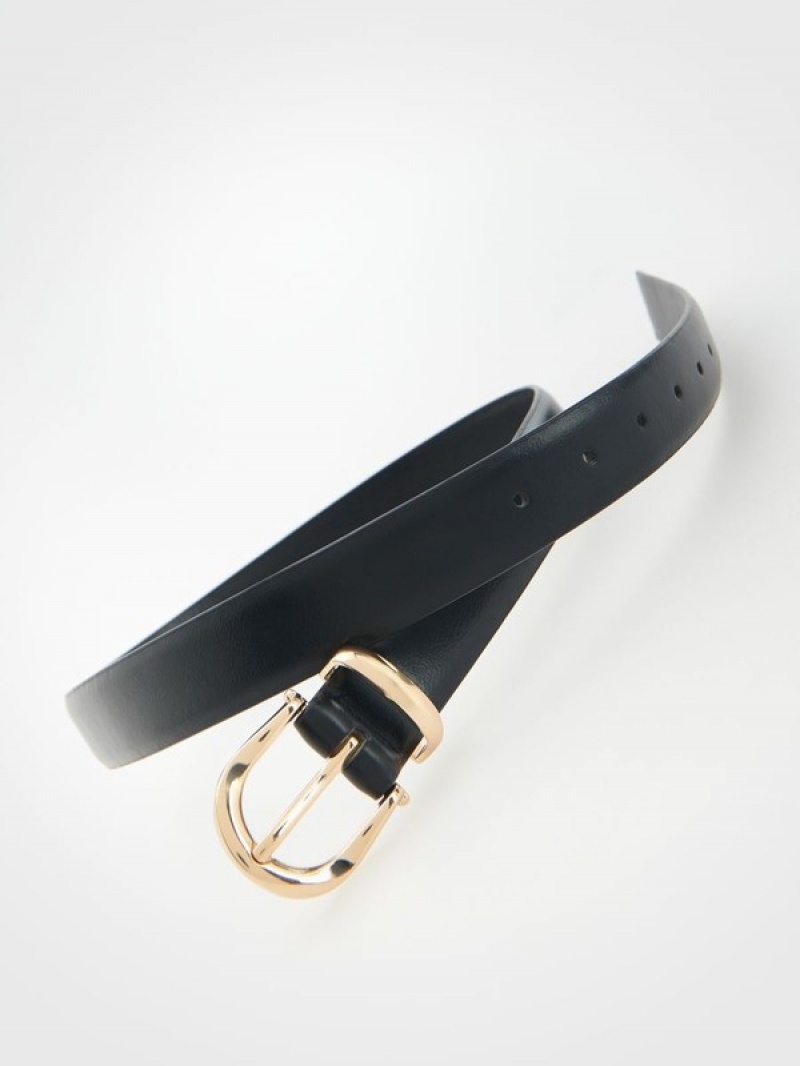 Reserved Beltdecorative Schnallen Gürtel Damen Schwarz | CJU-739401